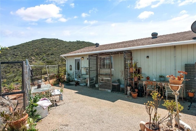 1996 Rainbow Glen Rd, Fallbrook, CA 92028 - back of property featuring a patio area and a mountain view