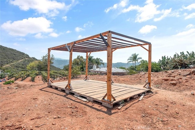 1996 Rainbow Glen Rd, Fallbrook, CA 92028 - view of yard with a deck with mountain view
