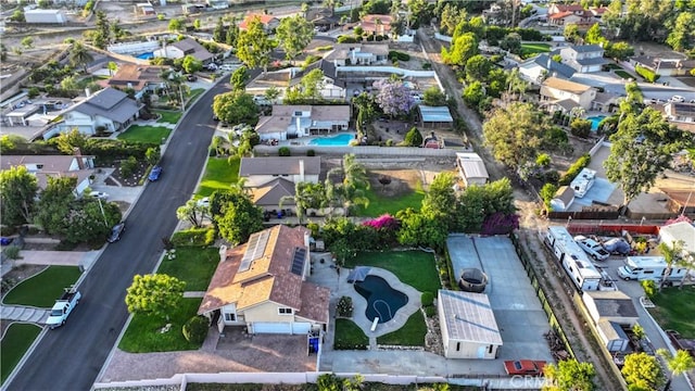 6073 Cameo St, Rancho Cucamonga, CA 91701 - aerial view of residential area featuring a pool