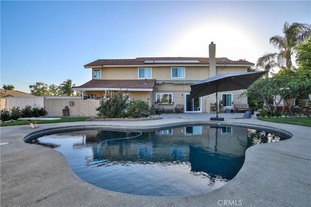 6073 Cameo St, Rancho Cucamonga, CA 91701 - view of swimming pool featuring a patio