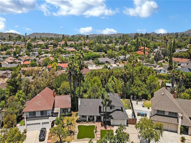 183 W Sidlee St, Thousand Oaks, CA 91360 - aerial perspective of suburban area with a mountain backdrop