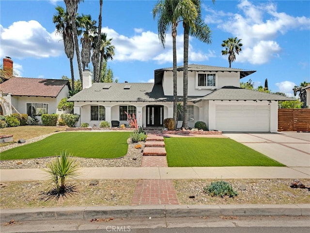 183 W Sidlee St, Thousand Oaks, CA 91360 - view of front facade featuring stucco siding, concrete driveway, and a garage