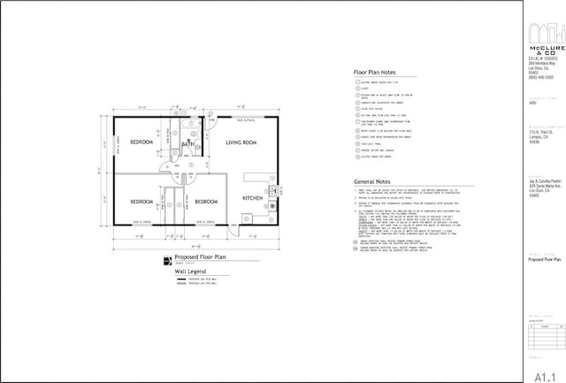 715 N 3rd St, Lompoc, CA 93436 - view of property floor plan