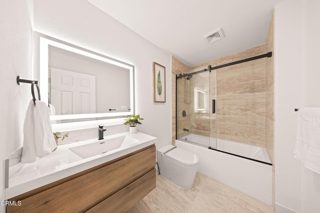 70 N Catalina Ave Unit 101, Pasadena, CA 91106 - full bathroom featuring vanity and combined bath / shower with glass door