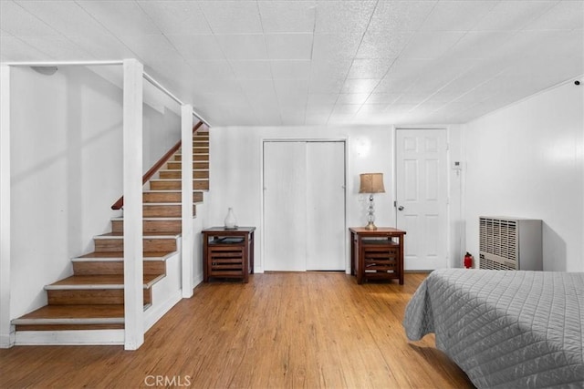 23717 Scenic Dr, Crestline, CA 92325 - bedroom with wood finished floors