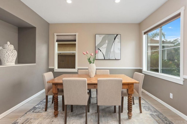 339 Alamo Way, Oceanside, CA 92057 - dining space with wood finished floors and recessed lighting