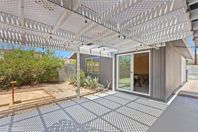 62171 Campanula St, Joshua Tree, CA 92252 - view of patio / terrace with a pergola