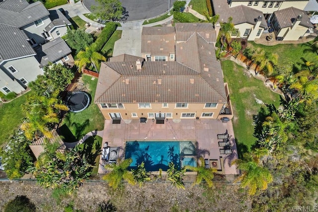 13388 Greenstone Ct, Scripps Miramar, CA 92131 - aerial view of a pool