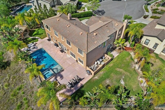 13388 Greenstone Ct, Scripps Miramar, CA 92131 - aerial view of property and surrounding area featuring a pool