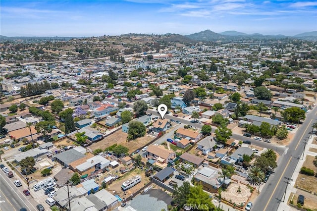 3144 Vista Ave, Lemon Grove, CA 91945 - aerial view of property and surrounding area with mountains and nearby suburban area