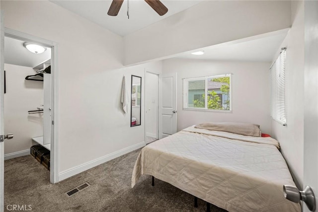 3144 Vista Ave, Lemon Grove, CA 91945 - carpeted bedroom featuring baseboards and a ceiling fan