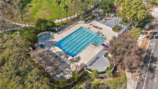 55 Rabano Unit 240, Rancho Santa Margarita, CA 92688 - bird's eye view of a pool