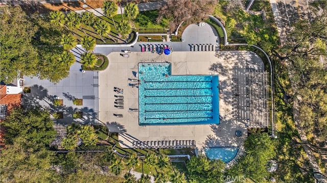 55 Rabano Unit 240, Rancho Santa Margarita, CA 92688 - drone / aerial view of a pool