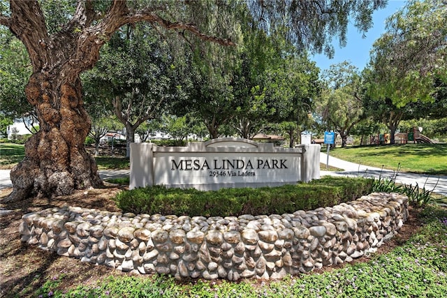 55 Rabano Unit 240, Rancho Santa Margarita, CA 92688 - community / neighborhood sign featuring a lawn