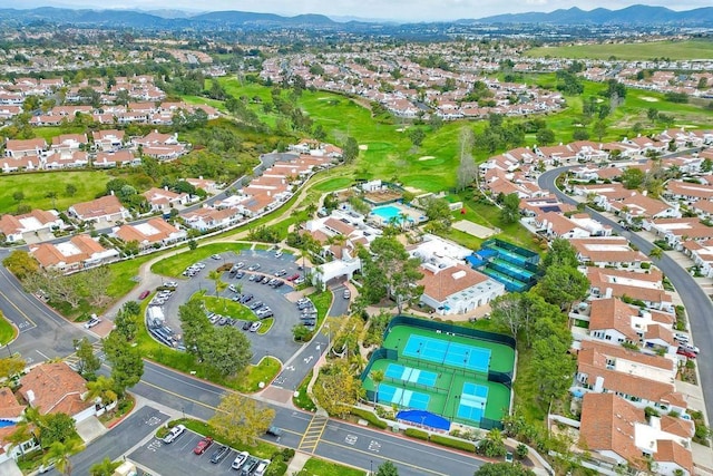4956 Lamia Way, Oceanside, CA 92056 - aerial view of property's location with a mountain backdrop and nearby suburban area