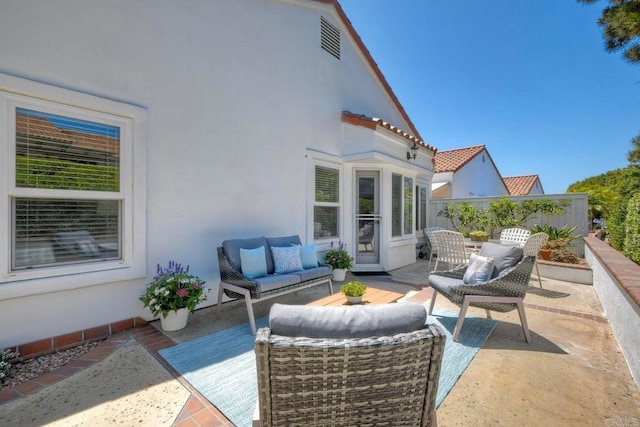 4956 Lamia Way, Oceanside, CA 92056 - view of patio with an outdoor living space