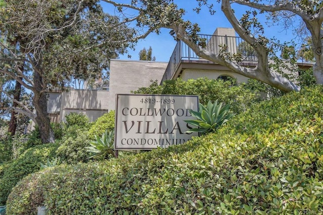 4833 Collwood Blvd Unit A, San Diego, CA 92115 - view of community sign