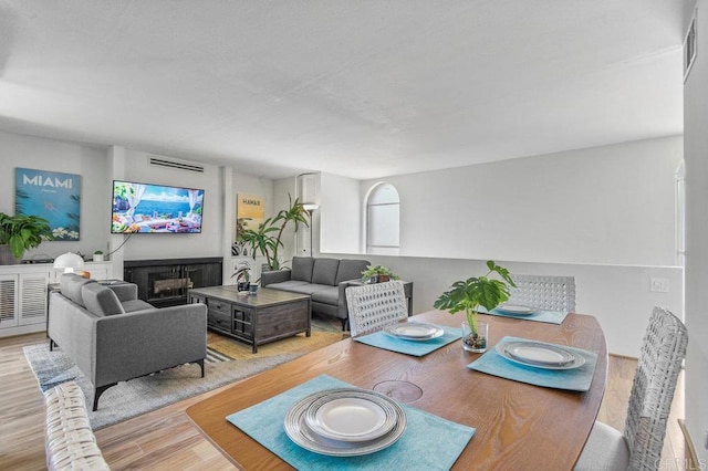 4833 Collwood Blvd Unit A, San Diego, CA 92115 - living area with wood finished floors and a fireplace