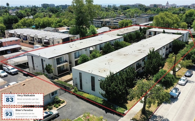 820 N Raymond Ave, Pasadena, CA 91103 - aerial view of property and surrounding area with property boundaries highlighted