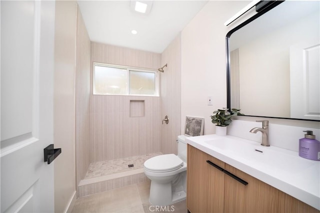 1019 E Armstead St, Azusa, CA 91702 - bathroom featuring a shower stall, vanity, and tile patterned flooring