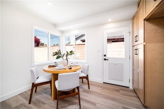 1019 E Armstead St, Azusa, CA 91702 - dining space featuring light wood-type flooring and recessed lighting