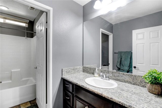 26810 Sugarite Canyon Dr, Moreno Valley, CA 92555 - bathroom featuring vanity and shower / bath combination