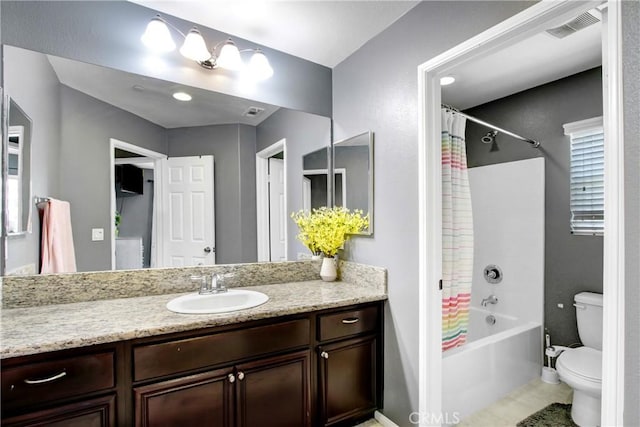 26810 Sugarite Canyon Dr, Moreno Valley, CA 92555 - bathroom featuring vanity and shower / tub combo