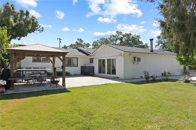 1094 Manzanita Ave, Chico, CA 95926 - back of house featuring a gazebo, a patio, a yard, and stucco siding