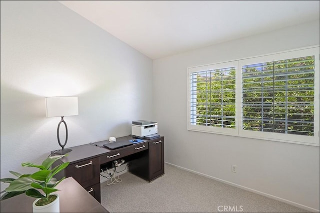 3 Blue Heron Ln, Aliso Viejo, CA 92656 - home office featuring light carpet and vaulted ceiling