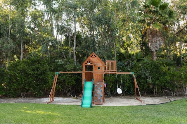 17274 Calle Mayor, Rancho Santa Fe, CA 92067 - view of jungle gym featuring a yard