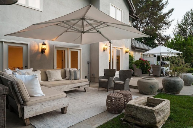17274 Calle Mayor, Rancho Santa Fe, CA 92067 - view of patio / terrace featuring an outdoor hangout area