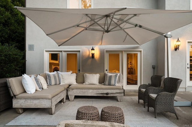 17274 Calle Mayor, Rancho Santa Fe, CA 92067 - view of patio featuring an outdoor hangout area