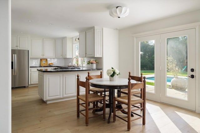 17274 Calle Mayor, Rancho Santa Fe, CA 92067 - dining space with light wood-type flooring