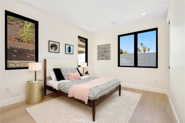 19031 Fowler Ave, North Tustin, CA 92705 - bedroom featuring light wood finished floors and recessed lighting
