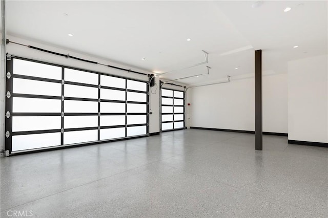19031 Fowler Ave, North Tustin, CA 92705 - garage featuring baseboards and recessed lighting