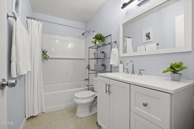 1300 Saratoga Ave Unit 306, Ventura, CA 93003 - full bathroom with vanity, shower / bath combo, and tile patterned flooring