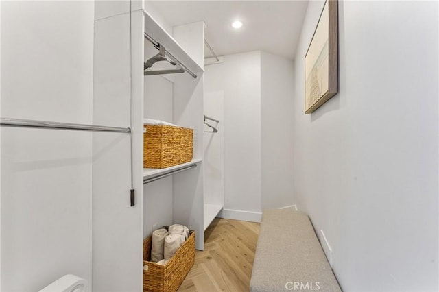 444 Morning Canyon Rd, Corona Del Mar, CA 92625 - spacious closet featuring light wood finished floors