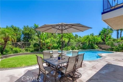 29212 Dean St, Laguna Niguel, CA 92677 - view of swimming pool with a fenced backyard and a patio area