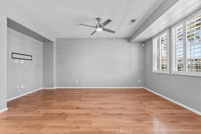 26327 Iris Ave Unit C, Moreno Valley, CA 92555 - spare room with ceiling fan and light wood-style flooring