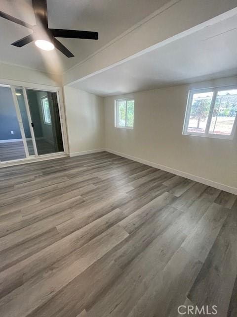 28838 Snead Dr, Menifee, CA 92586 - unfurnished room featuring wood finished floors and a ceiling fan