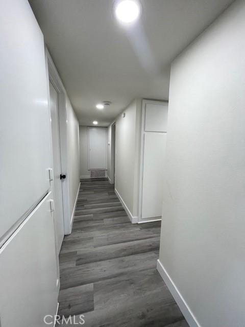 28838 Snead Dr, Menifee, CA 92586 - hall with baseboards and wood finished floors