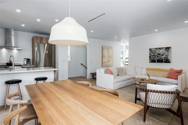 6191/2 Marguerite, Corona Del Mar, CA 92625 - dining area featuring recessed lighting