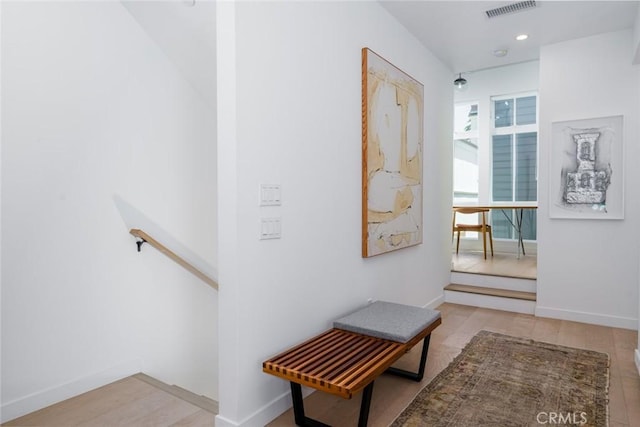 6191/2 Marguerite, Corona Del Mar, CA 92625 - corridor with recessed lighting and wood finished floors