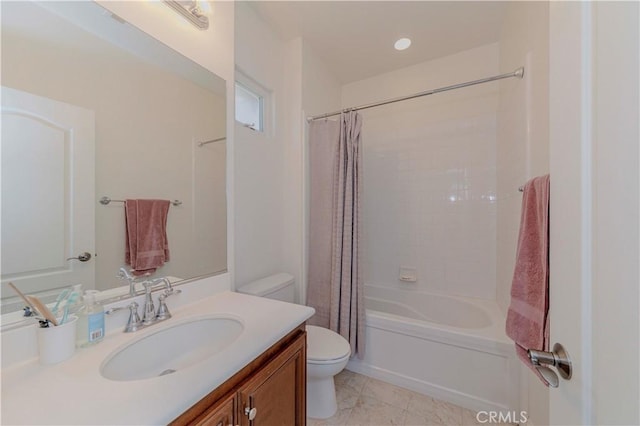 1411 W Dahlia St, La Habra, CA 90631 - full bathroom featuring vanity and shower / bath combination with curtain