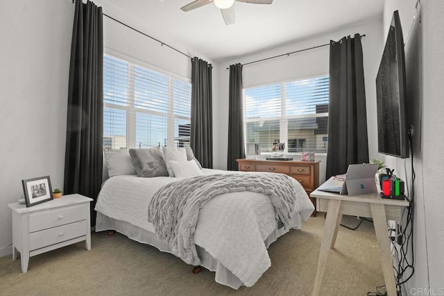 2035 Bravo Loop Unit 6, Chula Vista, CA 91915 - bedroom featuring light colored carpet and a ceiling fan