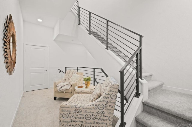 2035 Bravo Loop Unit 6, Chula Vista, CA 91915 - stairs featuring carpet and baseboards
