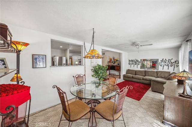 621 Shasta Way, Hemet, CA 92543 - dining space featuring ceiling fan