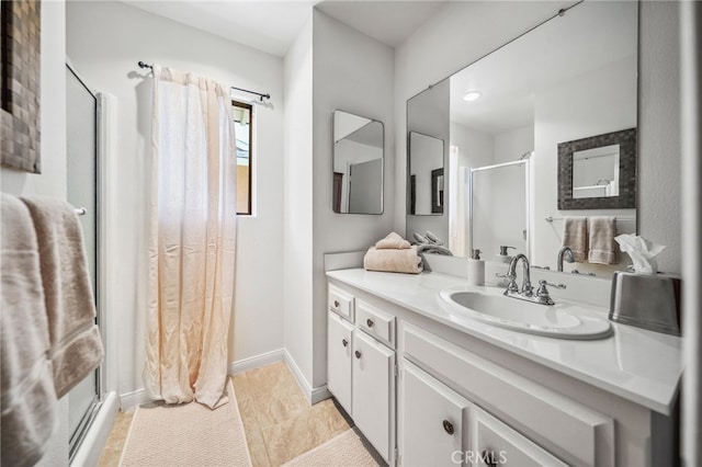 621 Shasta Way, Hemet, CA 92543 - full bathroom with a stall shower and vanity
