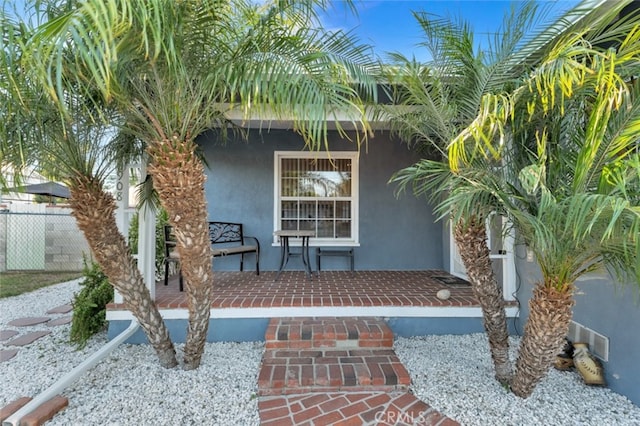 16908 Los Alimos St, Granada Hills, CA 91344 - entrance to property with covered porch and stucco siding