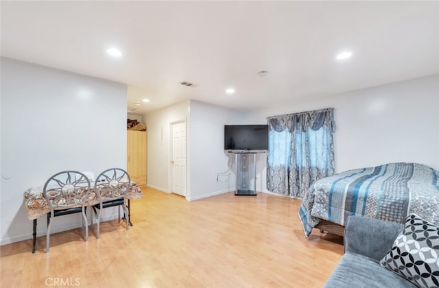 16908 Los Alimos St, Granada Hills, CA 91344 - bedroom with light wood-type flooring and recessed lighting